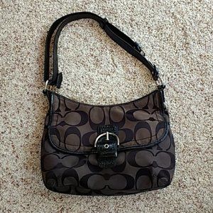 Coach signature hobo purse